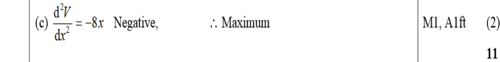 Mark Scheme for C