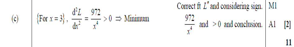 Mark Scheme for C