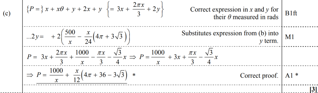 Mark Scheme for C