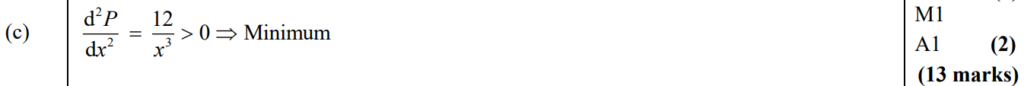 Mark Scheme for C
