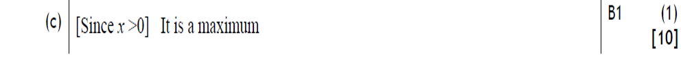 Mark Scheme for C