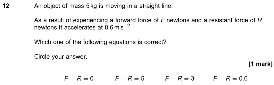June 2018 Paper 1 Q12 question