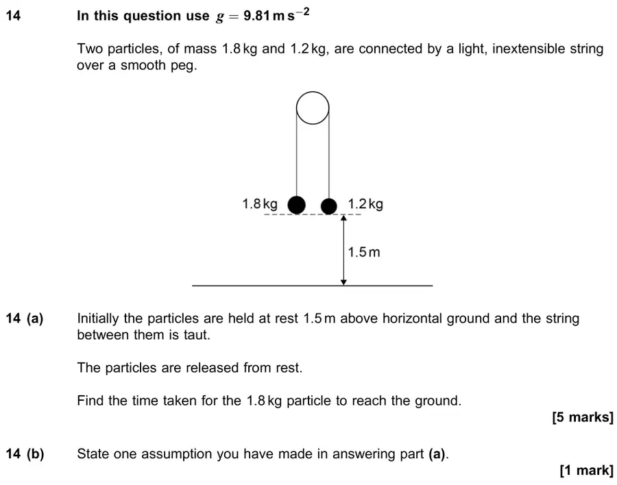 June 2018 Paper 1 Q14 question