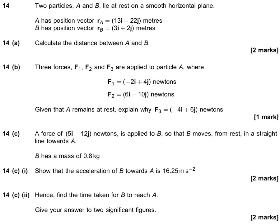 June 2019 Paper 1 Q14 question