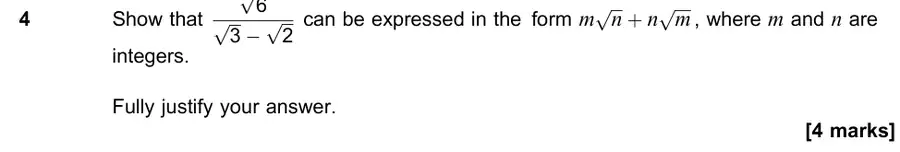 June 2019 Paper 1 Q4 question