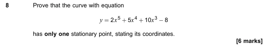 June 2019 Paper 1 Q8 question