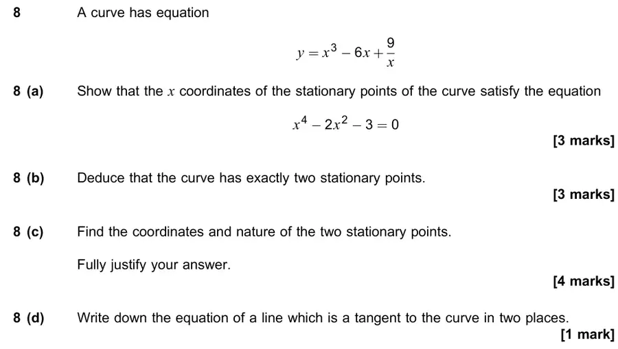 June 2022 Paper 1 Q8 question
