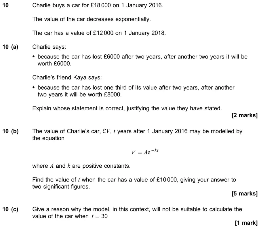 June 2023 Paper 1 Q10 question