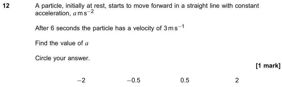 June 2023 Paper 1 Q12 question