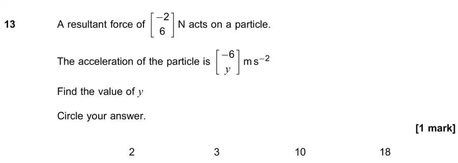 June 2023 Paper 1 Q13 question