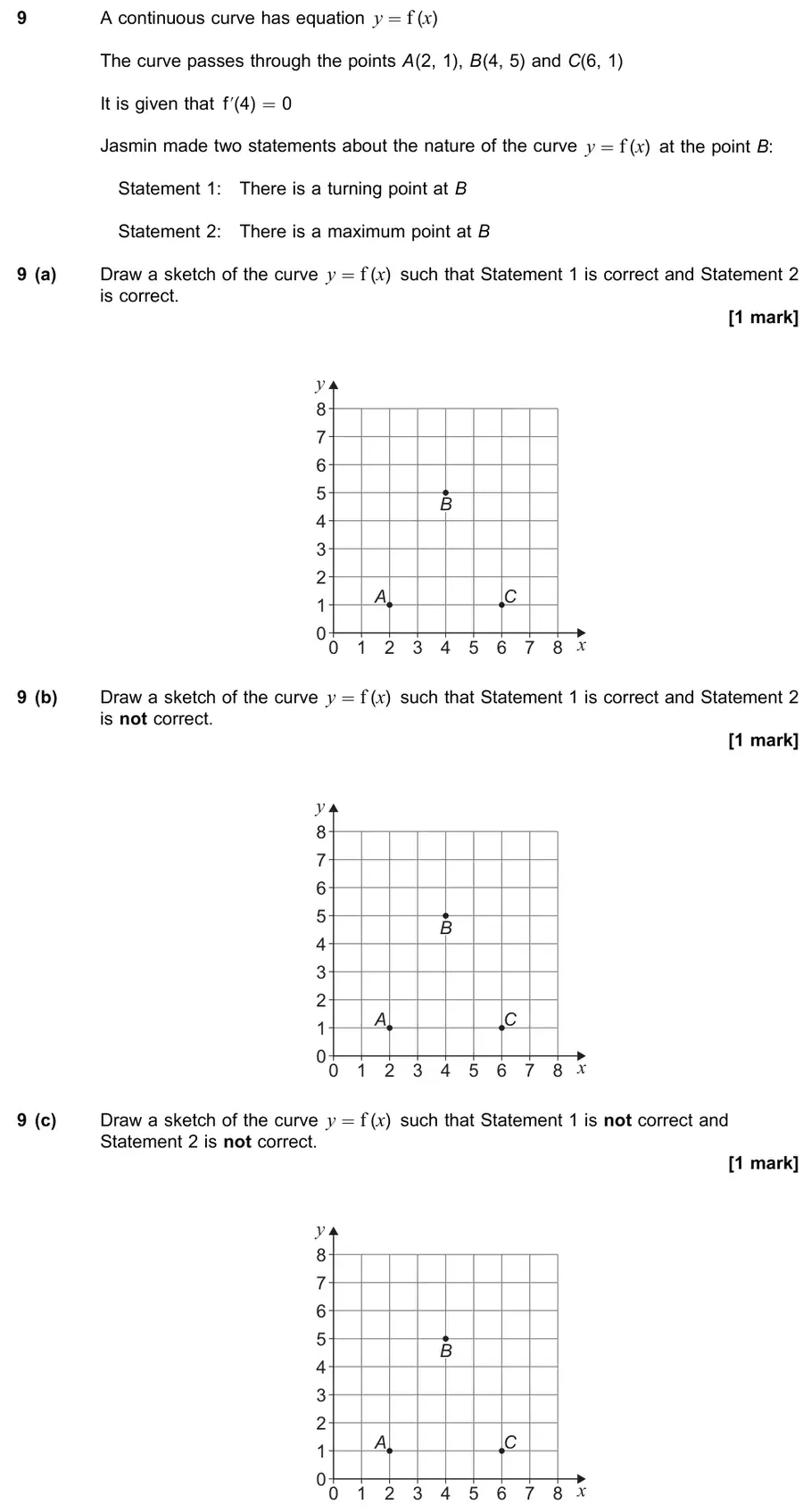 June 2023 Paper 1 Q9 question