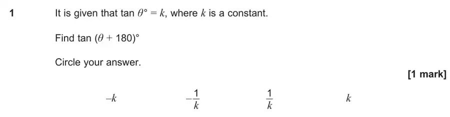 June 2024 Paper 1 Q1 question