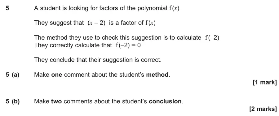 June 2024 Paper 1 Q5 question