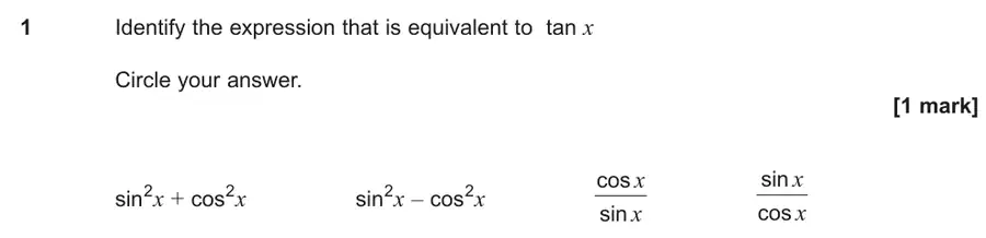 June 2025 Paper 1 Q1 question