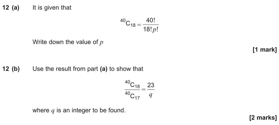 June 2025 Paper 1 Q12 question