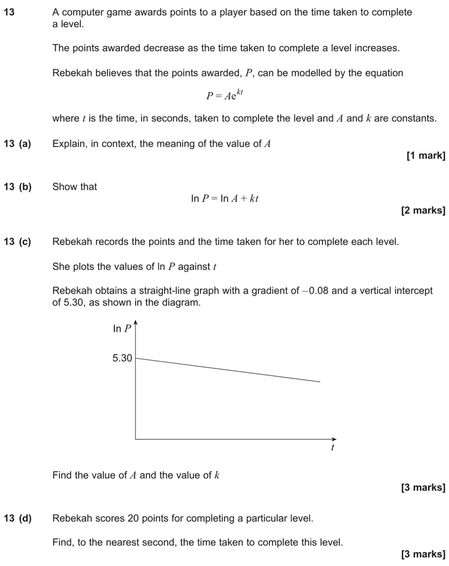 June 2025 Paper 1 Q13 question
