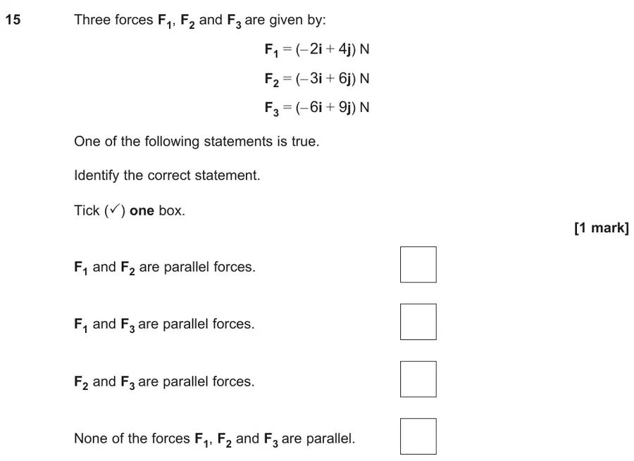 June 2025 Paper 1 Q15 question