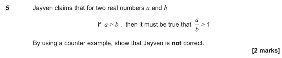 June 2025 Paper 1 Q5 question