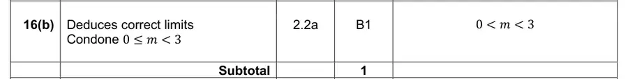 Mark scheme (b)