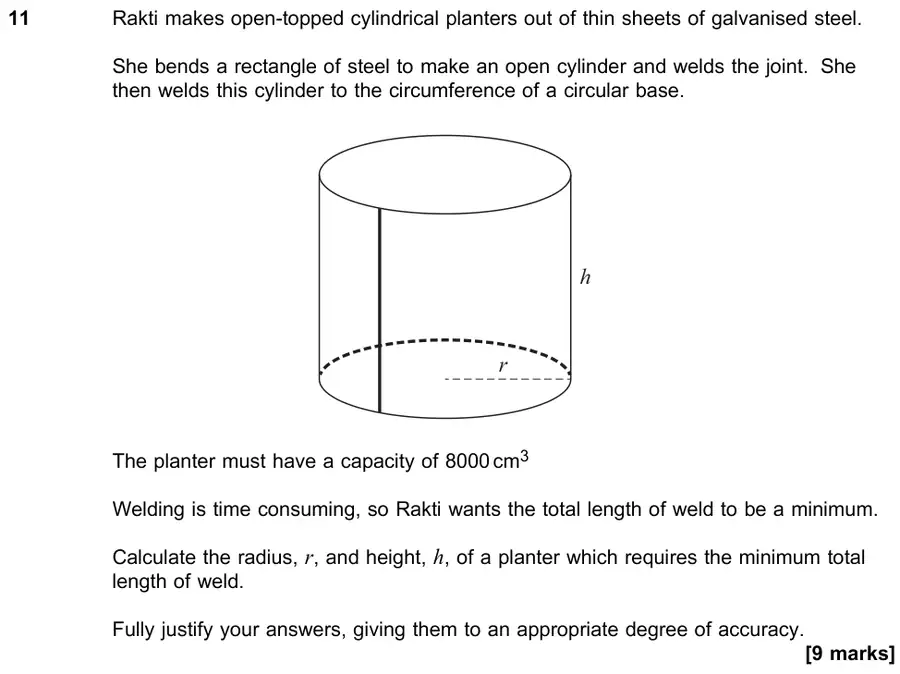 June 2018 Paper 2 Q11 question