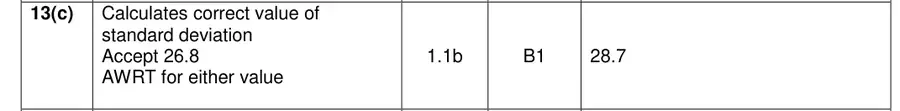 Mark scheme (c)