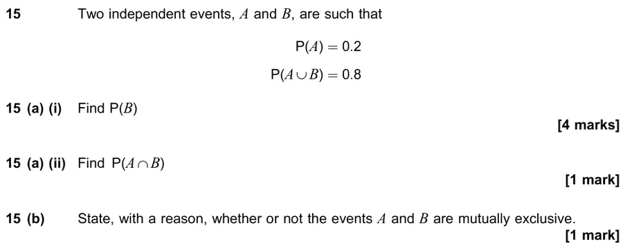 June 2019 Paper 2 Q15 question