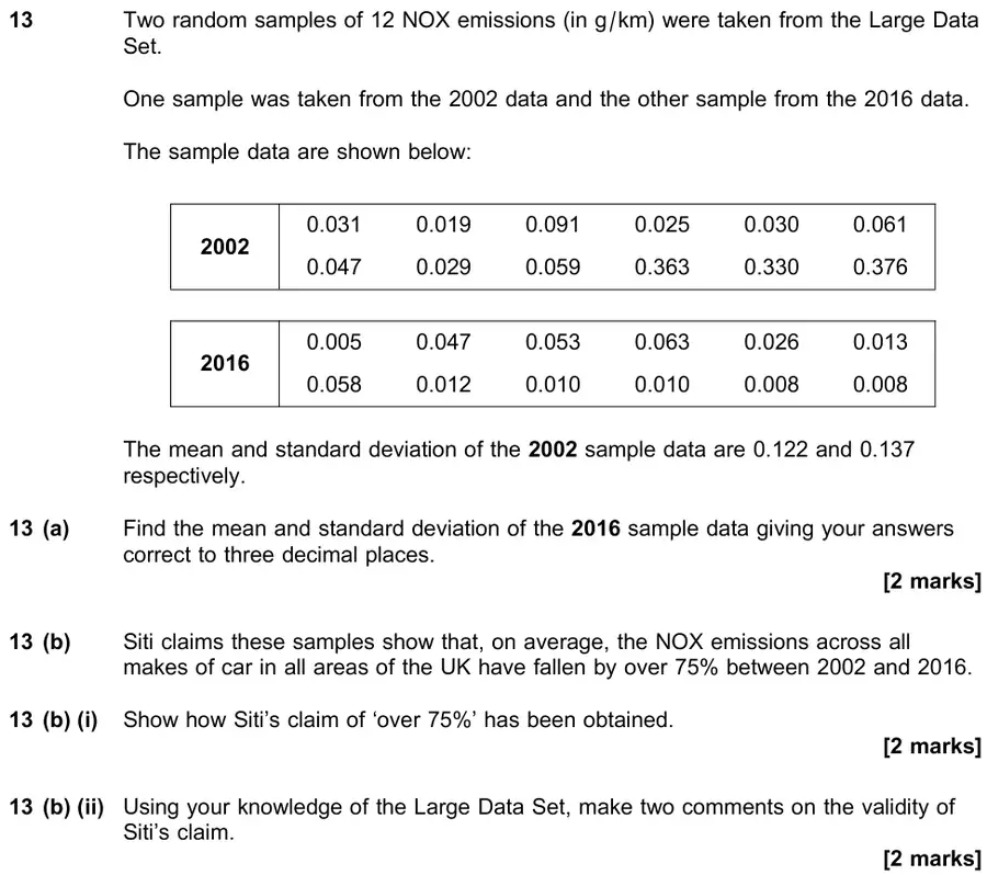 June 2022 Paper 2 Q13 question