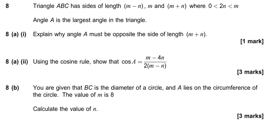 June 2022 Paper 2 Q8 question