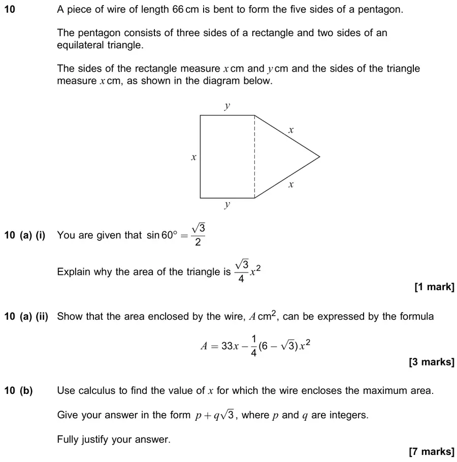 June 2023 Paper 2 Q10 question