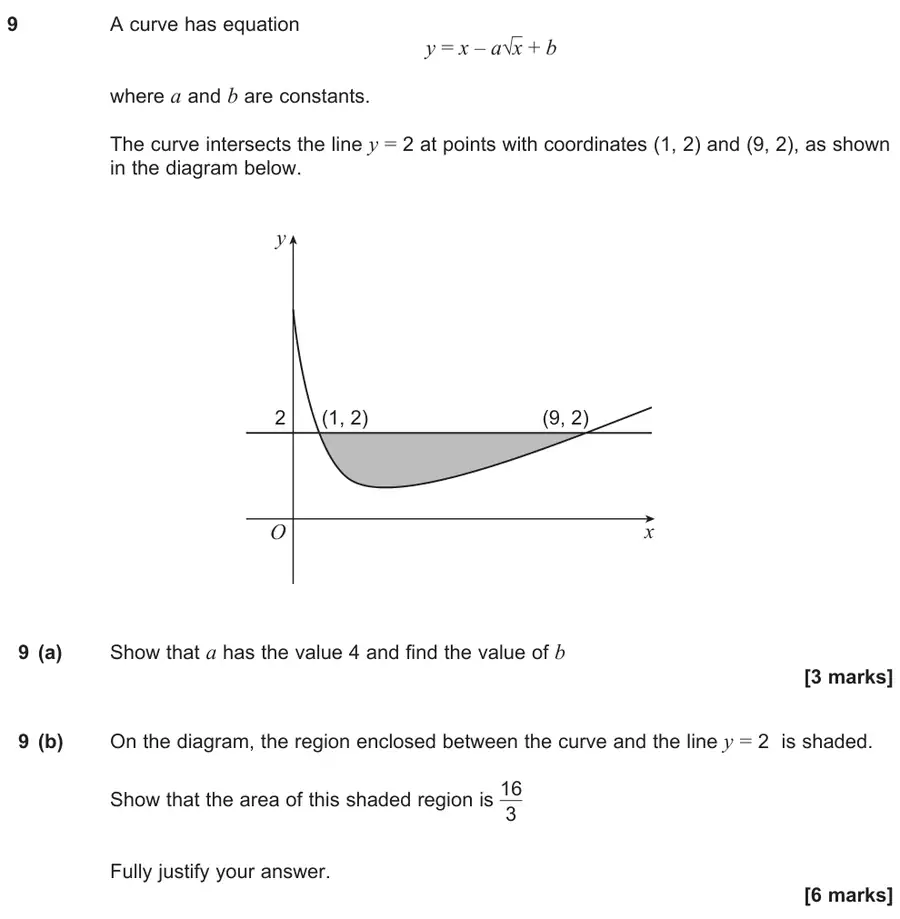 June 2024 Paper 2 Q9 question