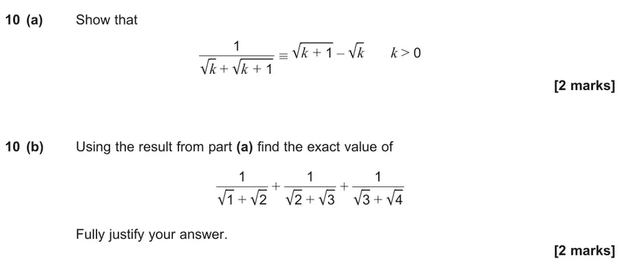 June 2025 Paper 2 Q10 question