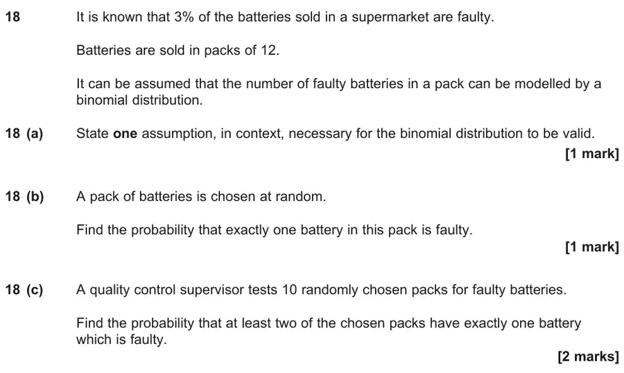 June 2025 Paper 2 Q18 question