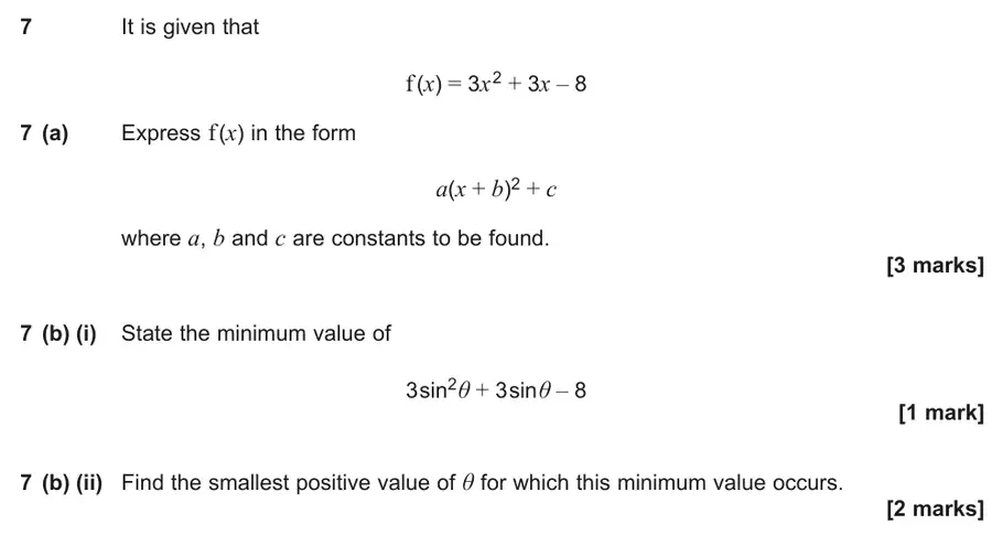 June 2025 Paper 2 Q7 question