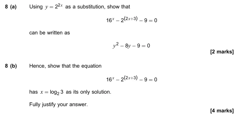 November 2020 Paper 2 Q8 question