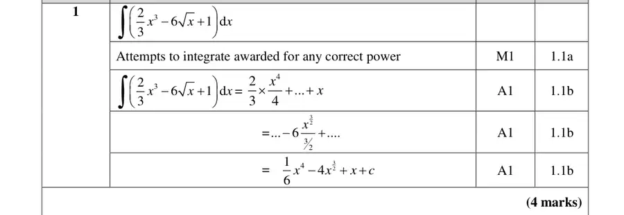 Mark scheme