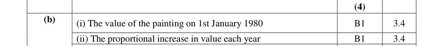 Mark scheme (b)