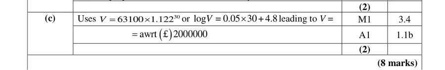 Mark scheme (c)
