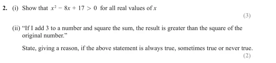 June 2018 Paper 1 Q2 question