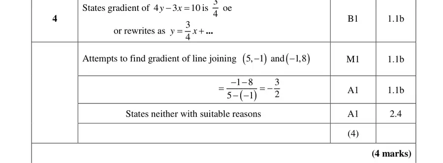 Mark scheme