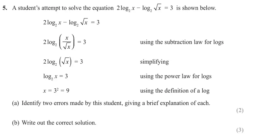 June 2018 Paper 1 Q5 question