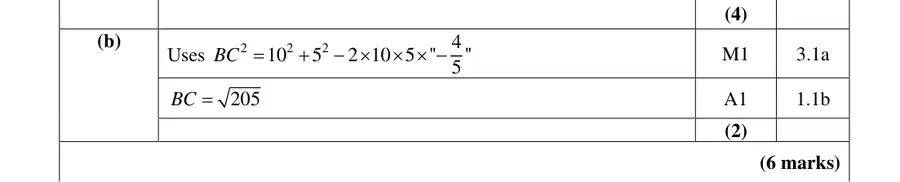 Mark scheme (b)