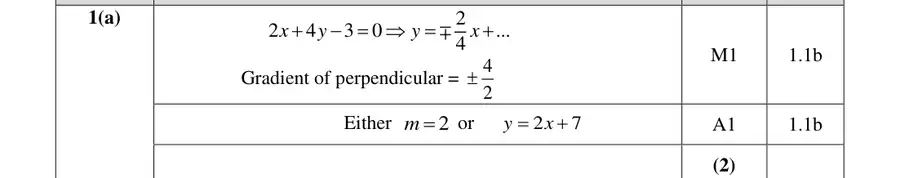 Mark scheme (a)