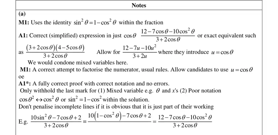 Notes (a)