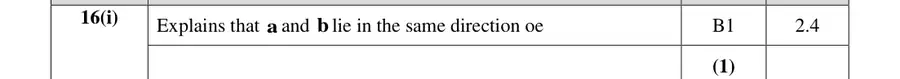 Mark scheme (i)