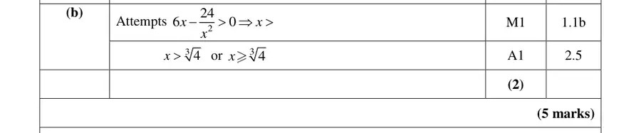 Mark scheme (b)
