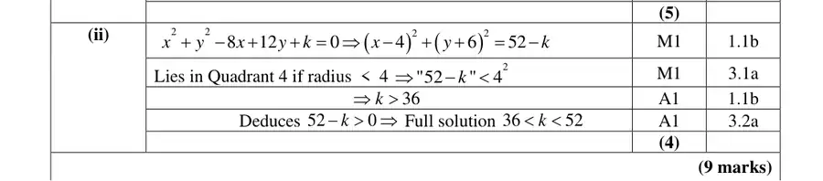 Mark scheme (ii)