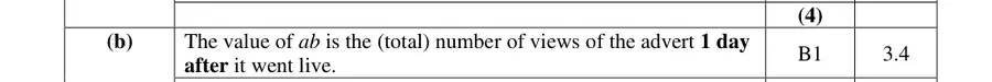 Mark scheme (b)