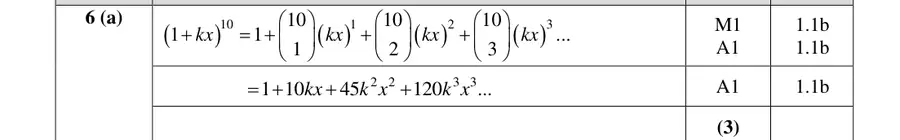 Mark scheme (a)