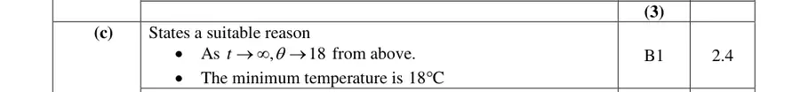 Mark scheme (c)