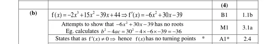 Mark scheme (b)
